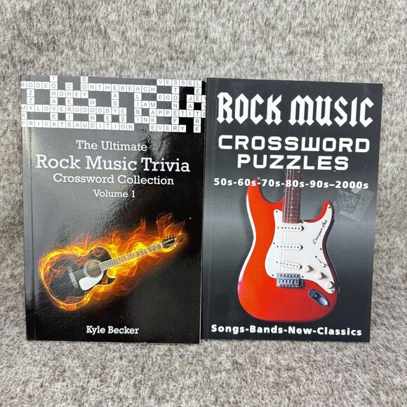 Kyle Becker Other - ✅The Ultimate Rock Music Trivia Crossword Collection Volume 1 & Rock Music Cross